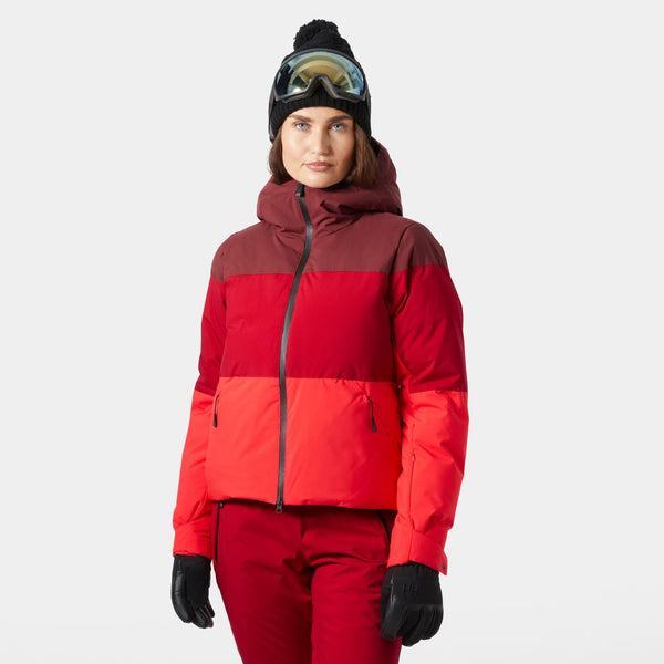 W NORA SHORT PUFFY JACKET, MARS RED, L