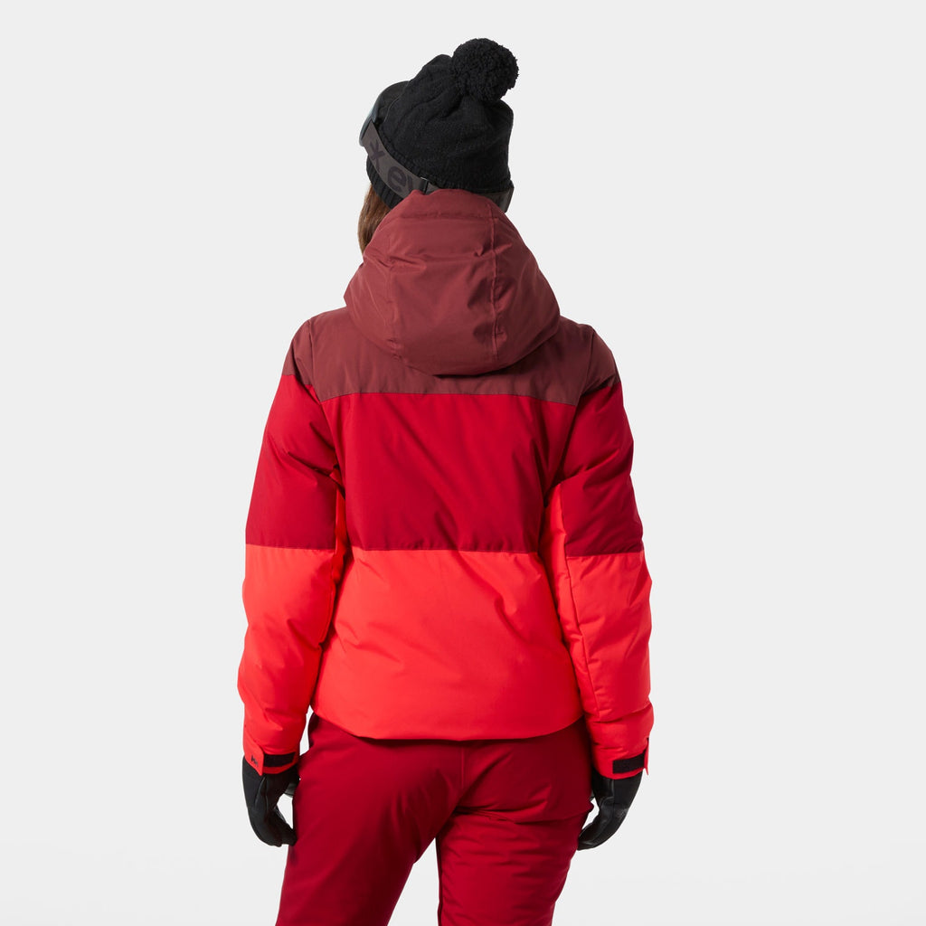 W NORA SHORT PUFFY JACKET, MARS RED, L