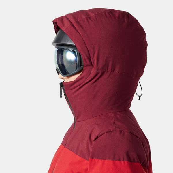 W NORA SHORT PUFFY JACKET, MARS RED, L