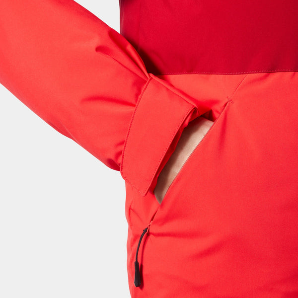 W NORA SHORT PUFFY JACKET, MARS RED, L