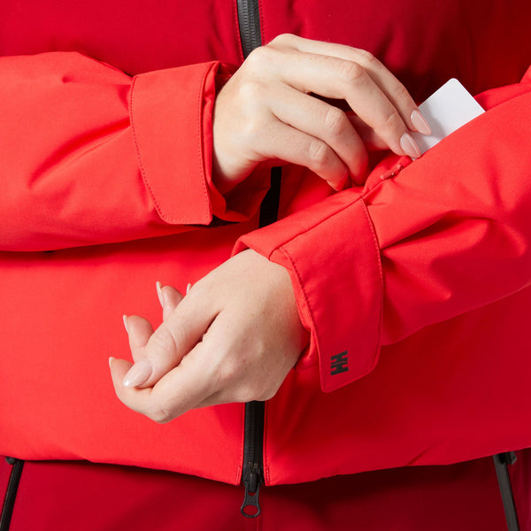 W NORA SHORT PUFFY JACKET, MARS RED, L