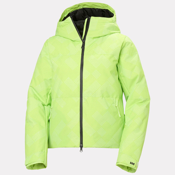 W NORA SHORT PUFFY JACKET, WASHED LIME, L