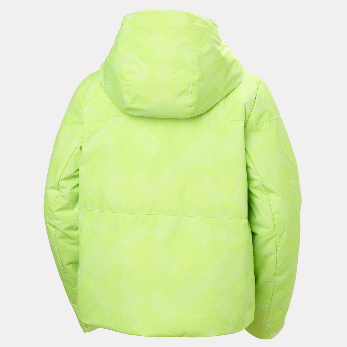 W NORA SHORT PUFFY JACKET, WASHED LIME, L