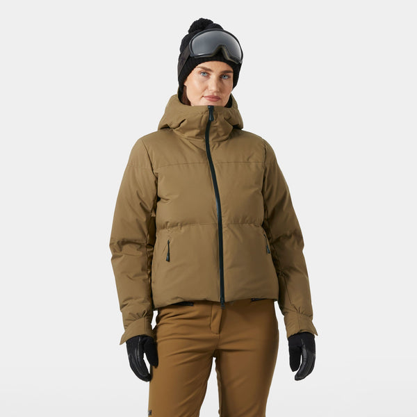 W NORA SHORT PUFFY JACKET, SEPIA PLAD, L