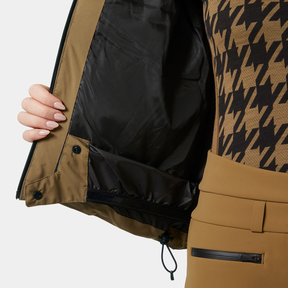W NORA SHORT PUFFY JACKET, SEPIA PLAD, L