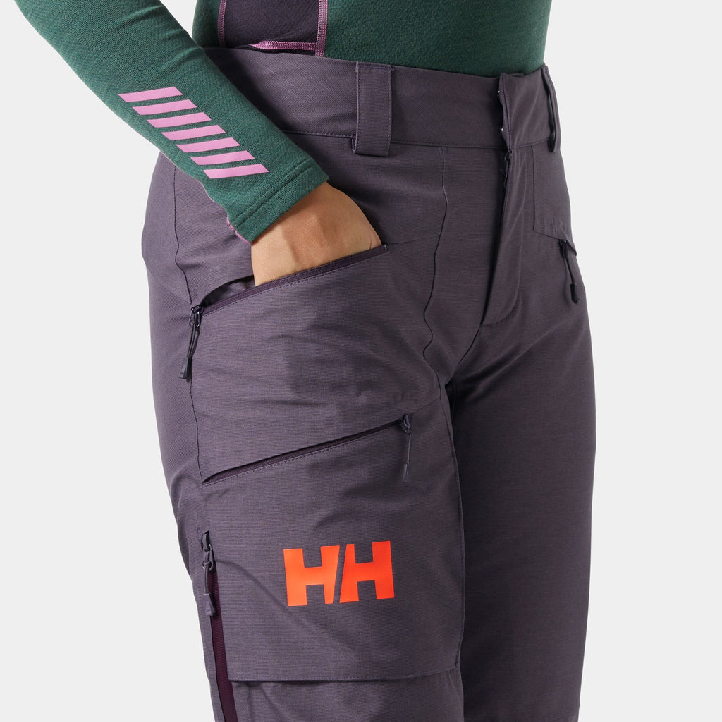 W POWDERQUEEN PANT, SMOKED PURP, L