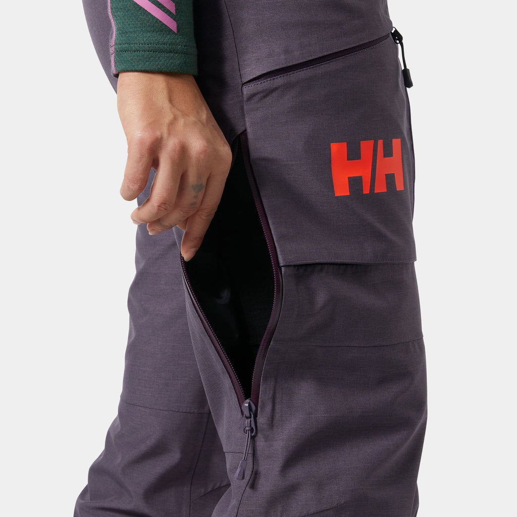 W POWDERQUEEN PANT, SMOKED PURP, L