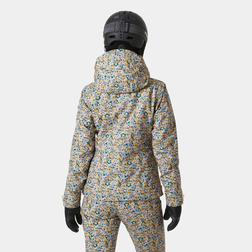 W ST MORITZ INS 20 JKT, SAND FLORAL, L