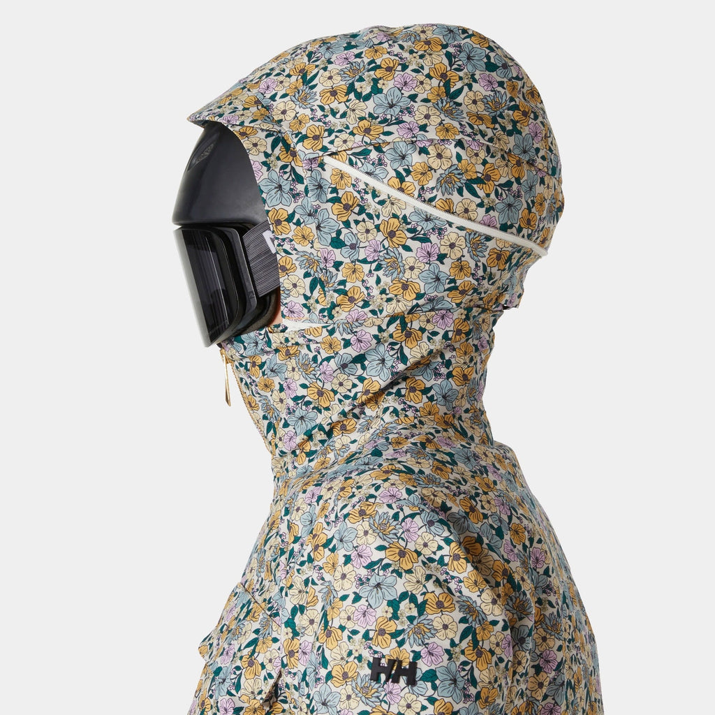 W ST MORITZ INS 20 JKT, SAND FLORAL, L