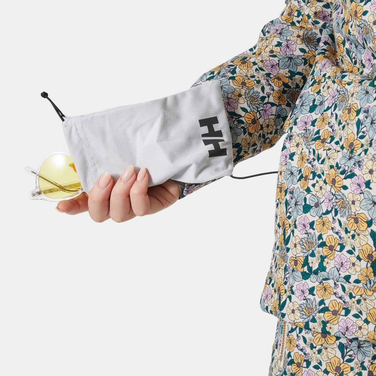 W ST MORITZ INS 20 JKT, SAND FLORAL, L