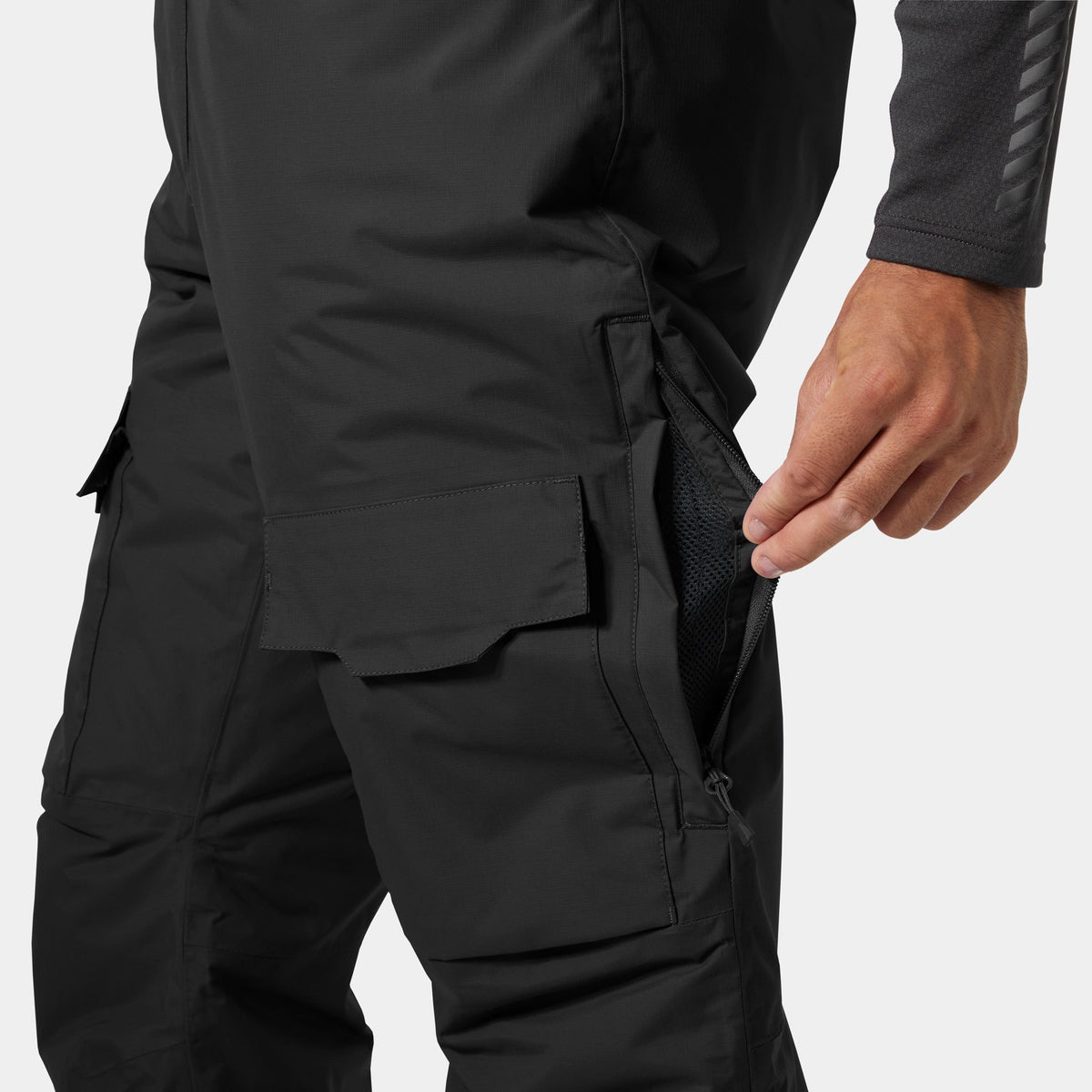 SOGN BIB CARGO PANT, BLACK, XXL