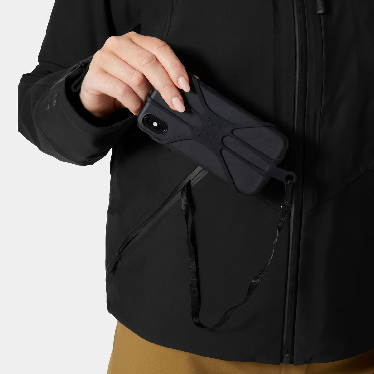 W KVITFJELL 3IN1 SHELL JKT, BLACK, XL