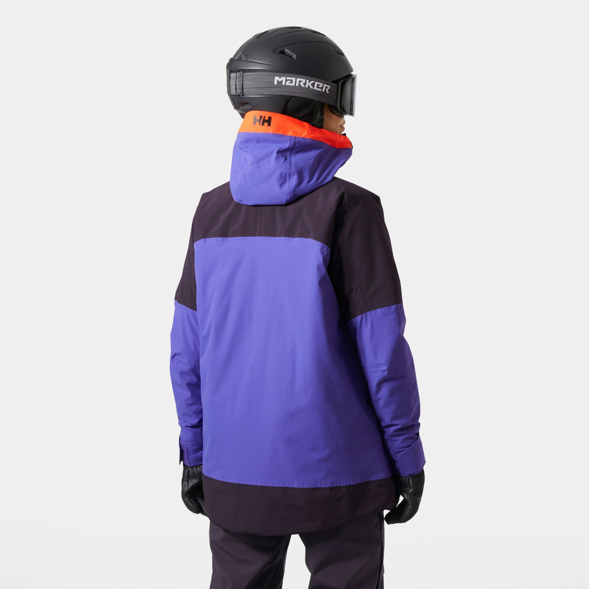 W POWCHASER ASYM JACKET, BLACK GRAPE, L