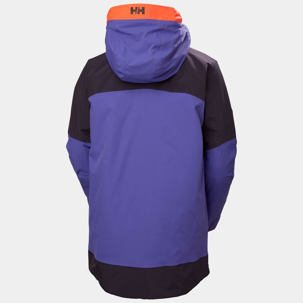 W POWCHASER ASYM JACKET, BLACK GRAPE, L
