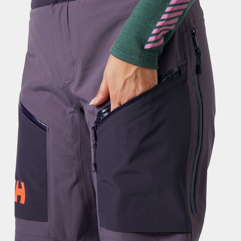 W SOGN SHELL PANT, SMOKED PURP, L