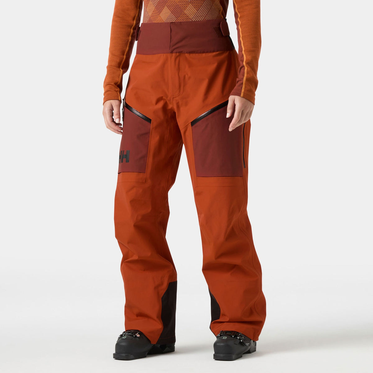 W SOGN SHELL PANT, GINGER BISC, L