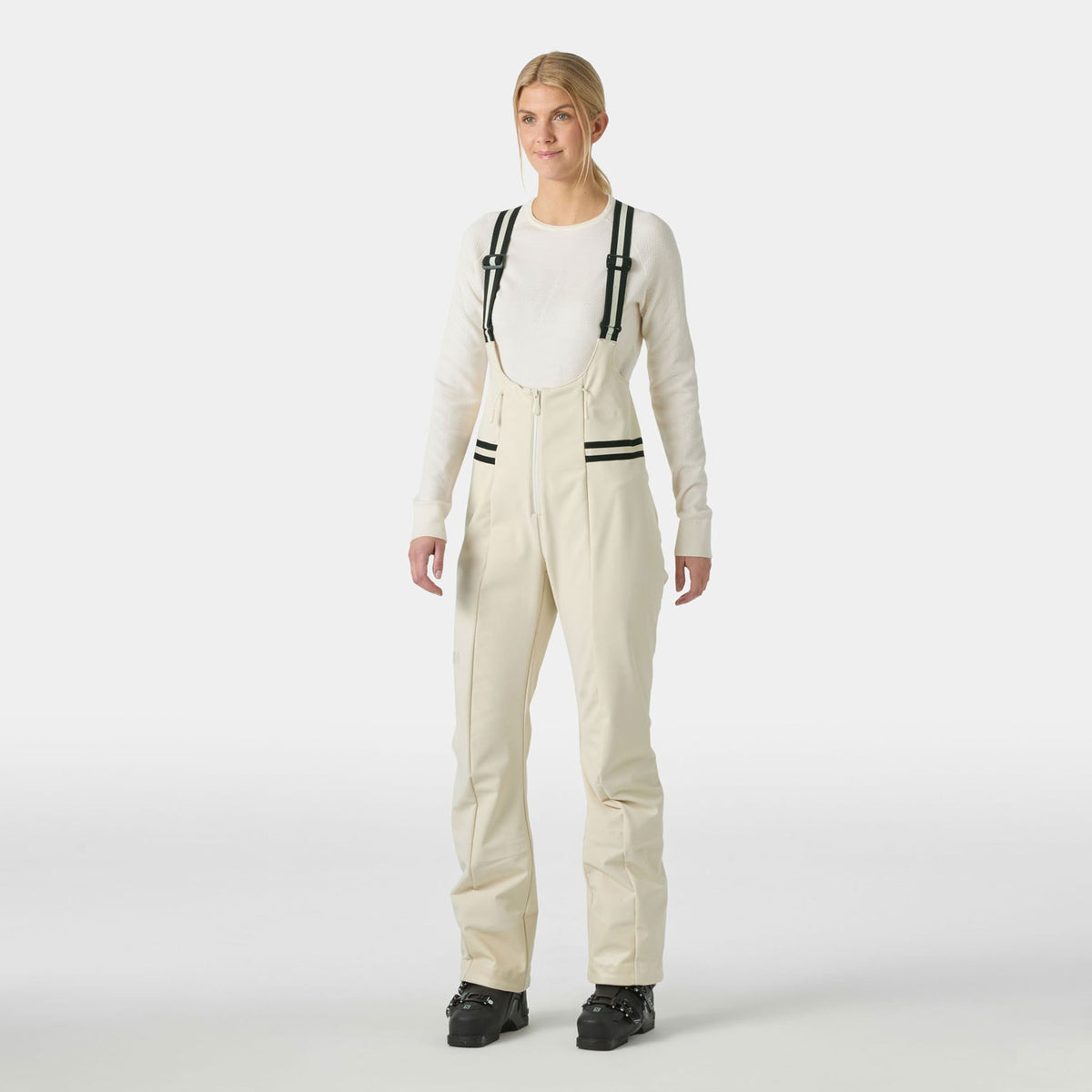 W AVANTI SOFTSHELL BIB PANT, CREAM, L