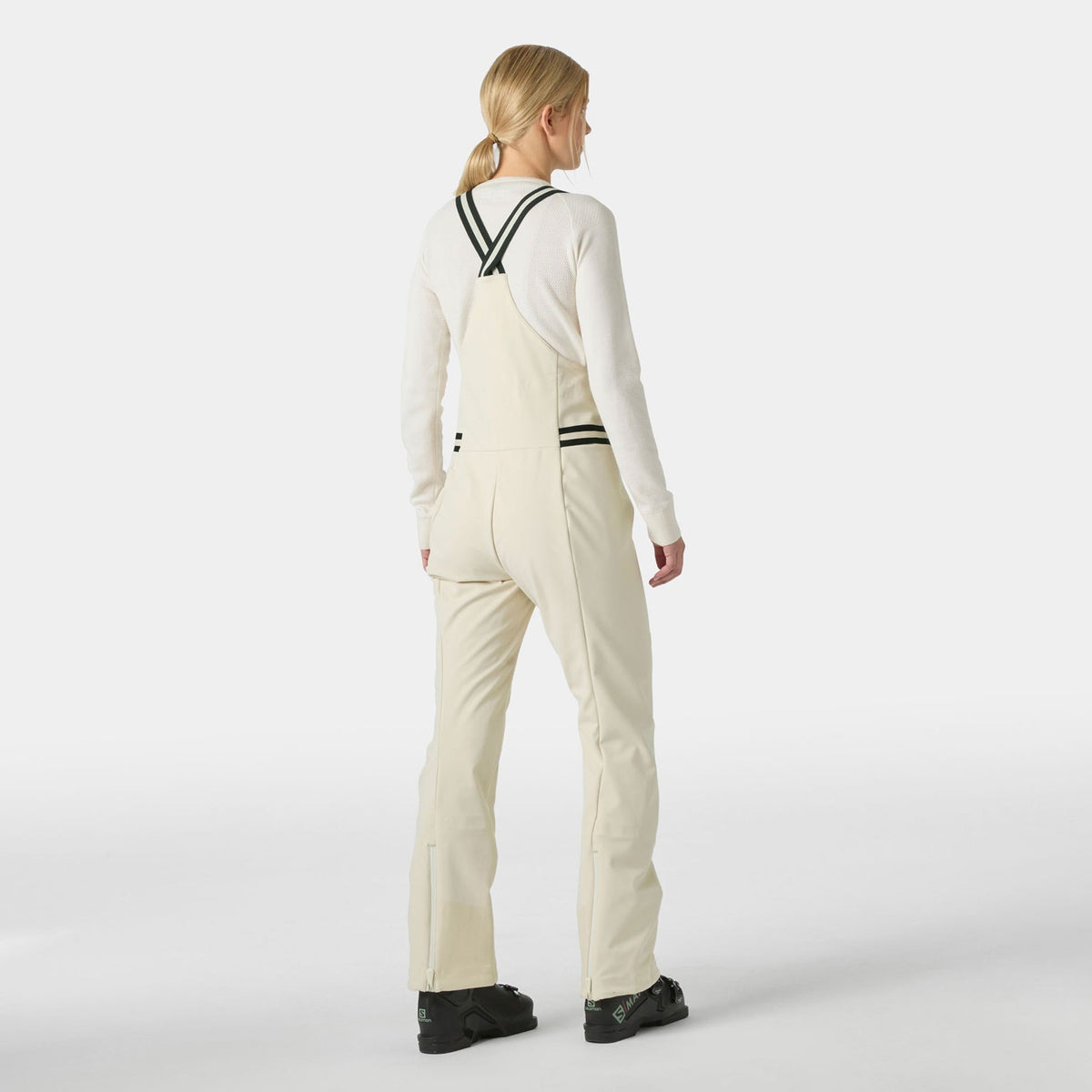 W AVANTI SOFTSHELL BIB PANT, CREAM, L