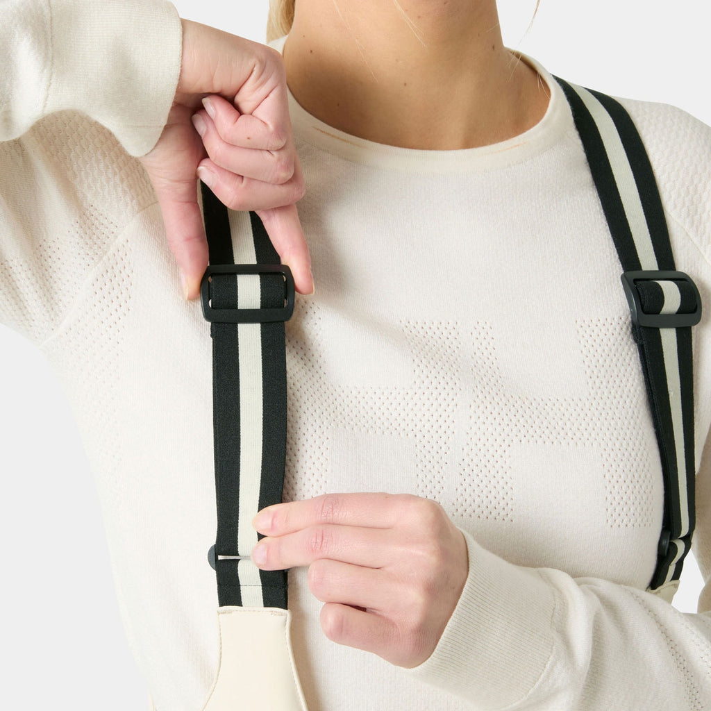 W AVANTI SOFTSHELL BIB PANT, CREAM, L