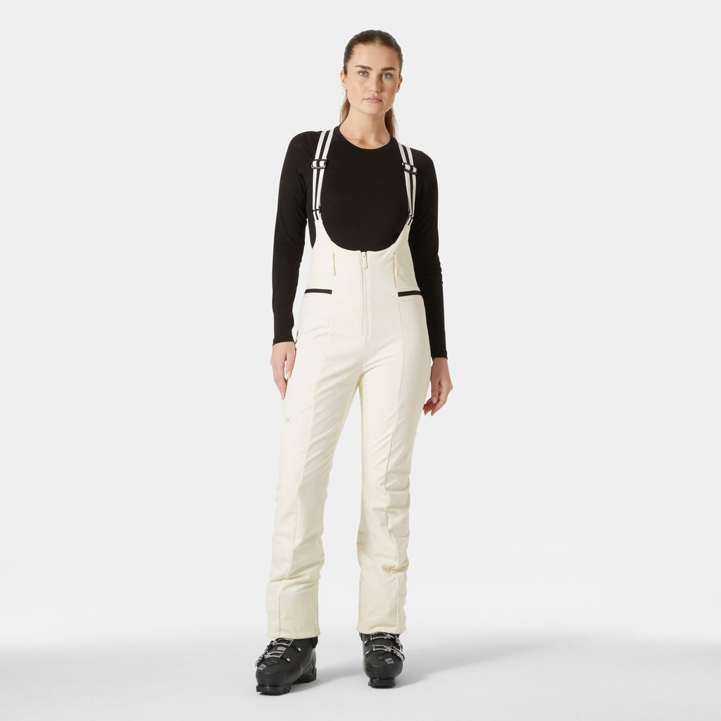 W AVANTI SOFTSHELL BIB PANT, SNOW, L