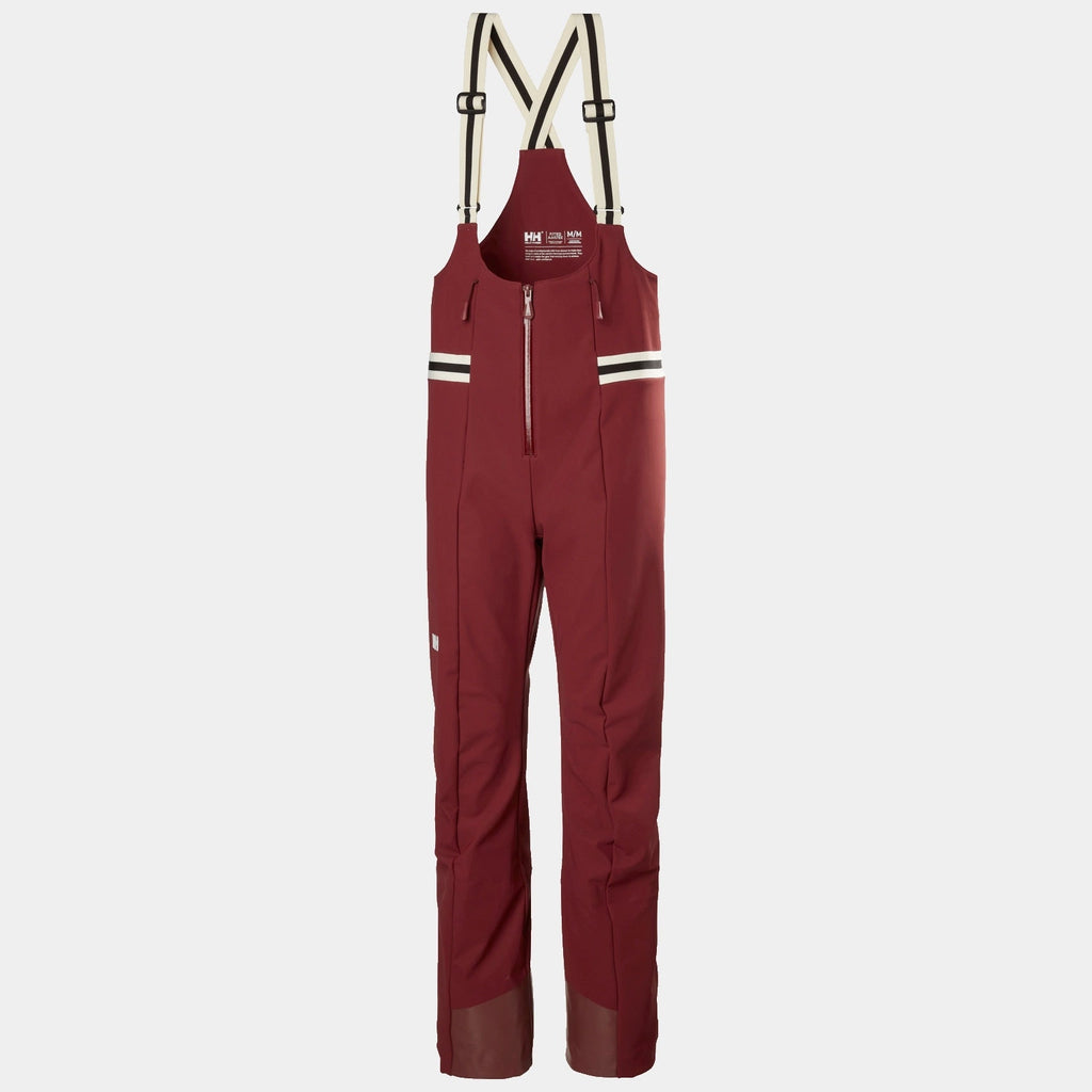 W AVANTI SOFTSHELL BIB PANT, MARS RED, L