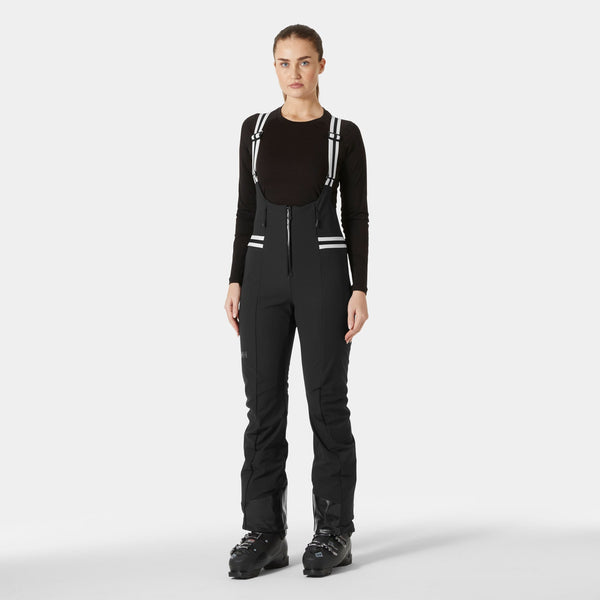 W AVANTI SOFTSHELL BIB PANT, BLACK, L