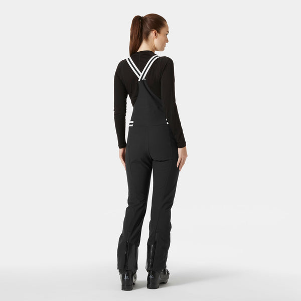 W AVANTI SOFTSHELL BIB PANT, BLACK, L
