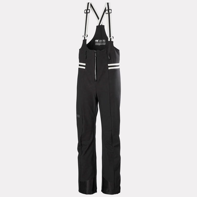 W AVANTI SOFTSHELL BIB PANT, BLACK, L