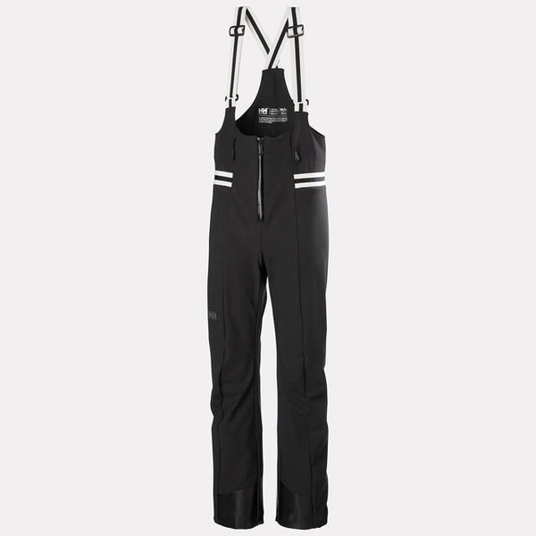 W AVANTI SOFTSHELL BIB PANT, BLACK, L