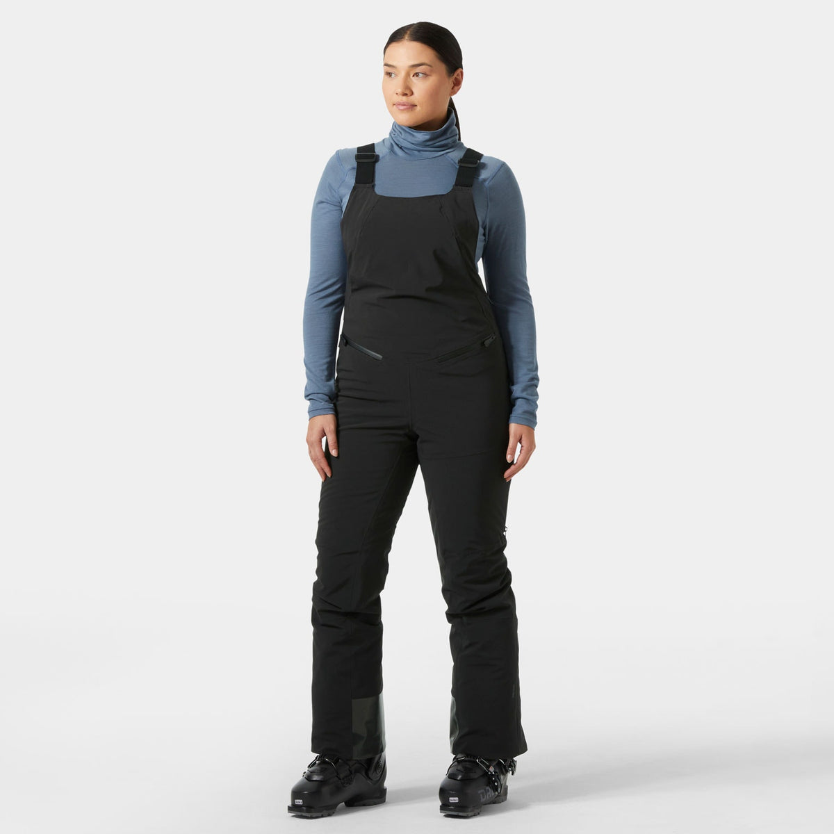 W ALPHELIA BIB PANT, BLACK, L