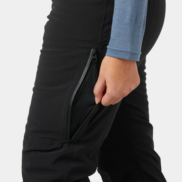 W ALPHELIA BIB PANT, BLACK, L