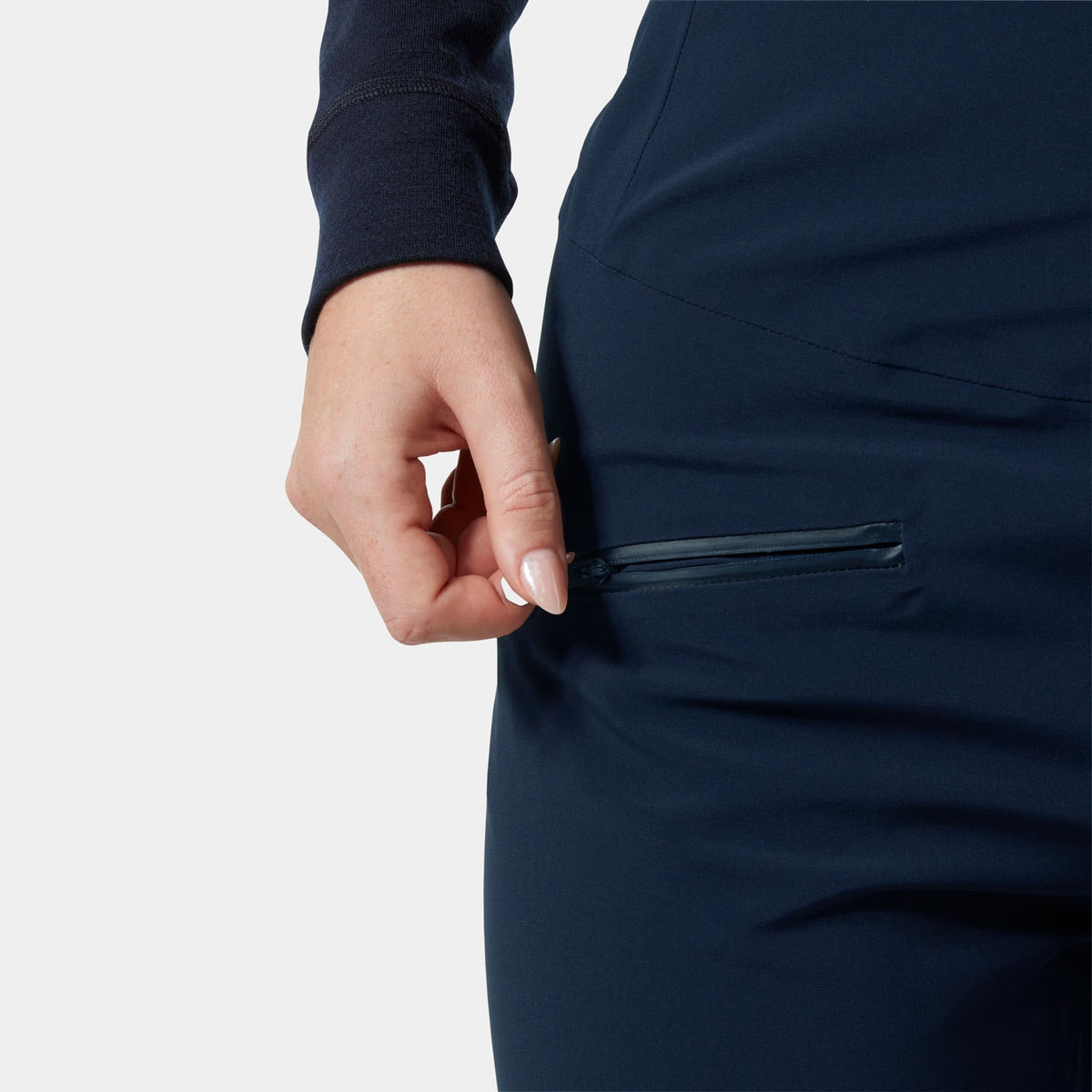 W ALPHELIA HI WAIST INS PANT, NAVY, L