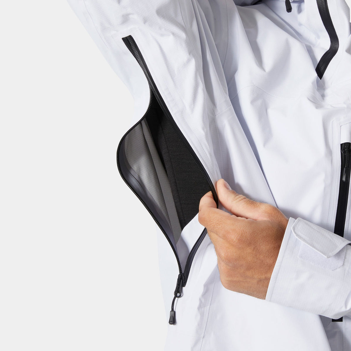 RIDGE INFINITY SHELL JACKET, WHITE, XXL