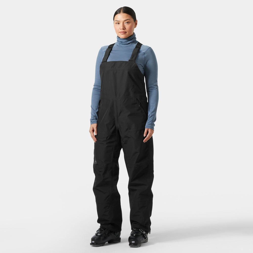 W EMIKO SHELL BIB PANT, BLACK, L