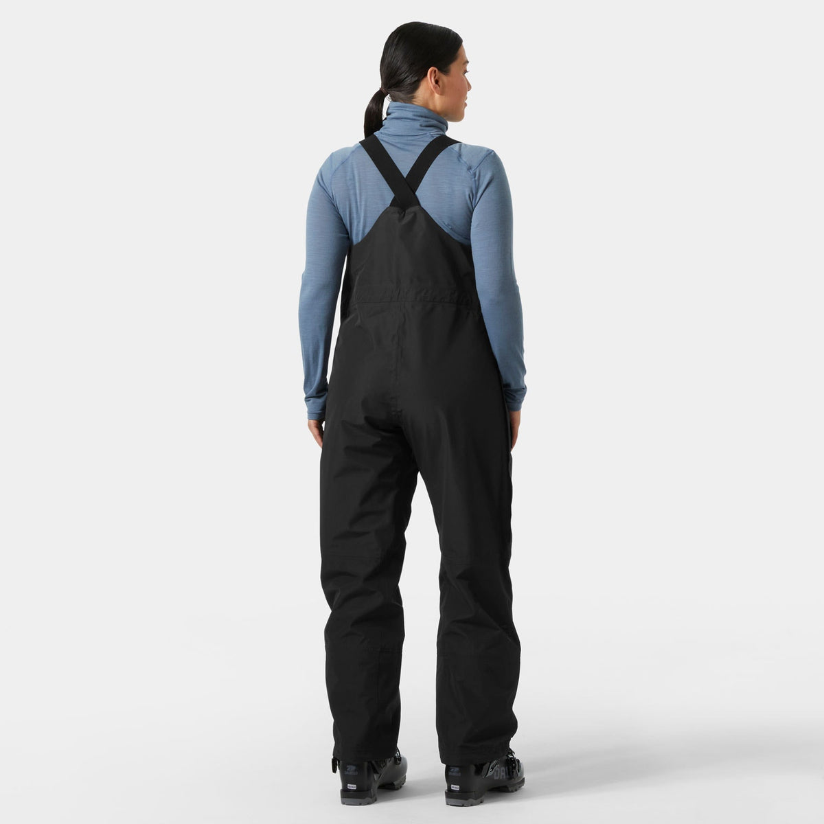 W EMIKO SHELL BIB PANT, BLACK, L