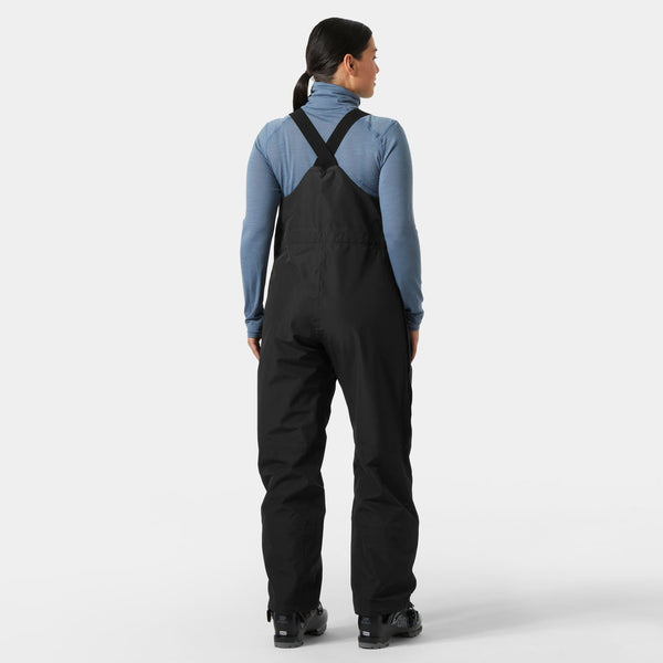 W EMIKO SHELL BIB PANT, BLACK, L