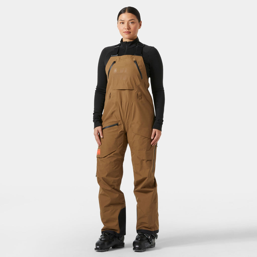 W RIDGE INFINITY SHELL BIB, SEPIA, L