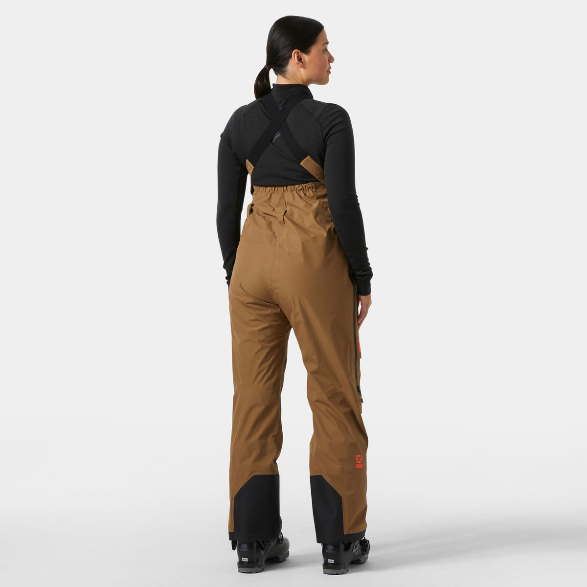 W RIDGE INFINITY SHELL BIB, SEPIA, L