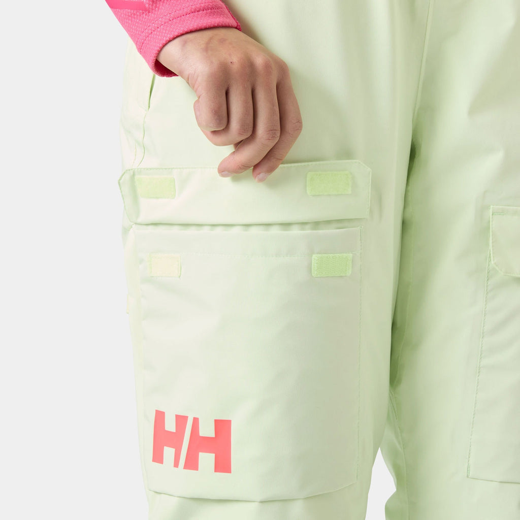 W SWITCH CARGO BIB PANT, WASHED LIME, L