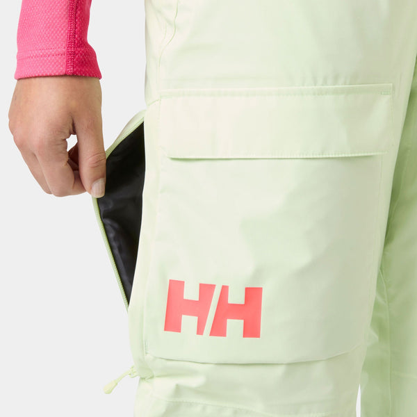 W SWITCH CARGO BIB PANT, WASHED LIME, L