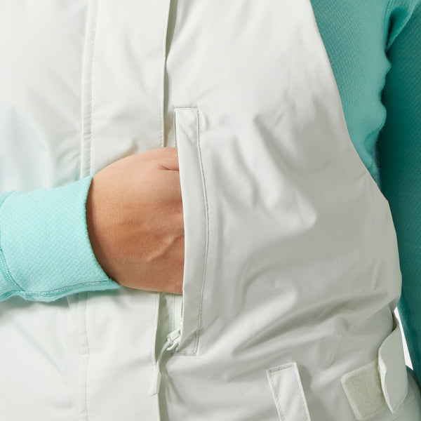 W SWITCH CARGO BIB PANT, SEAFOAM, M