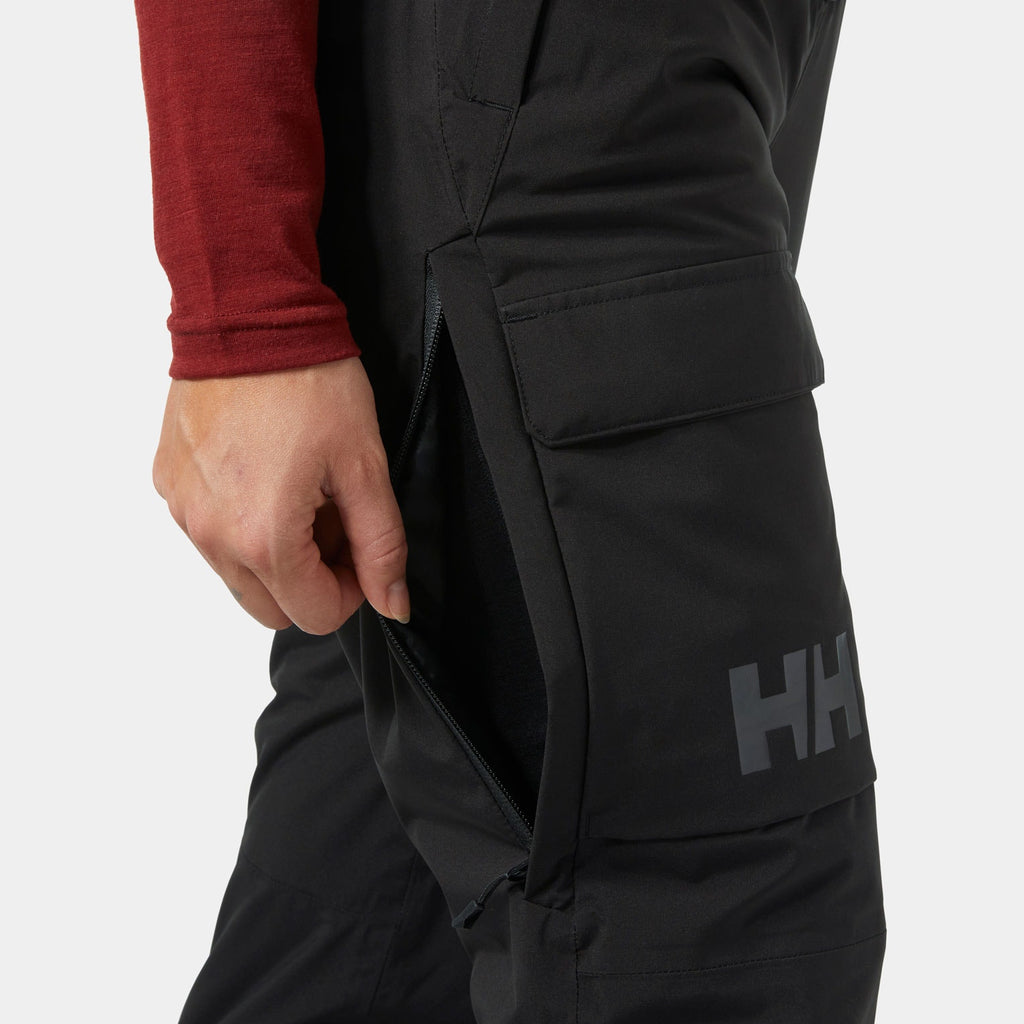W SWITCH CARGO BIB PANT, BLACK, L