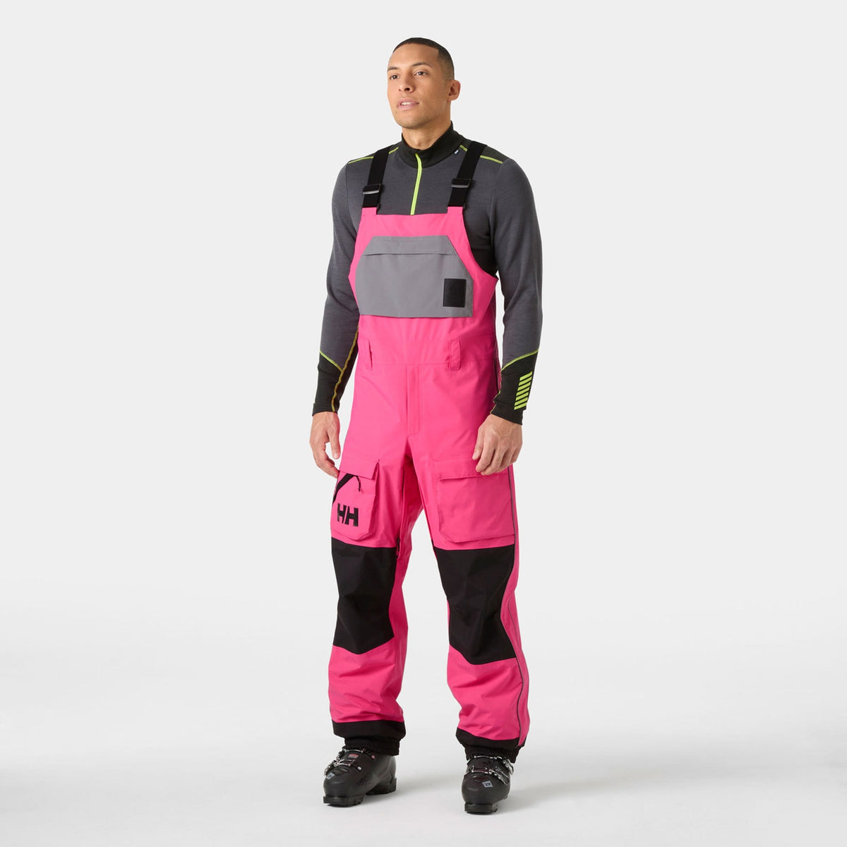 ULLR D BIB SHELL PANT, HOT PINK, XXL Main image
