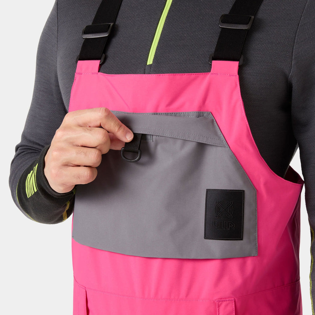 ULLR D BIB SHELL PANT, HOT PINK, XXL