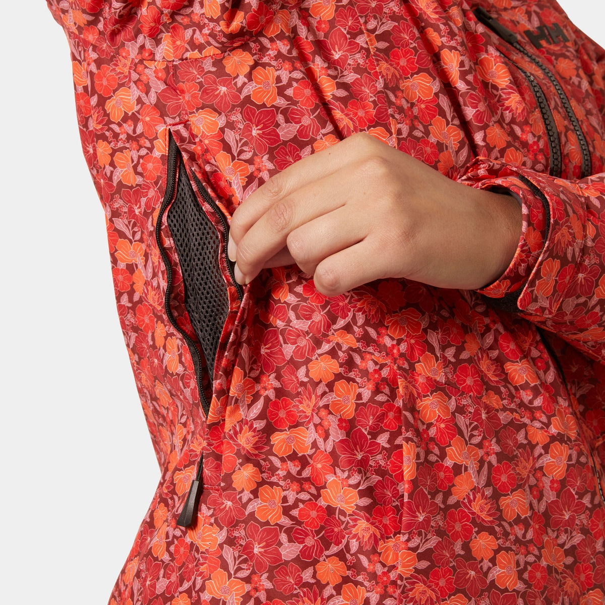 W VALDISERE 30 JACKET, RED FLORAL, L