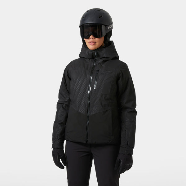 W VALDISERE 30 JACKET, BLACK EMBOS, L