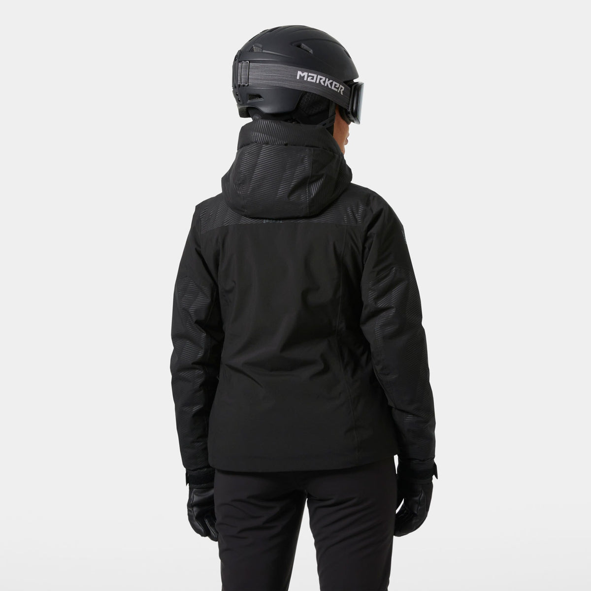 W VALDISERE 30 JACKET, BLACK EMBOS, L