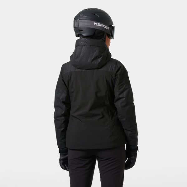 W VALDISERE 30 JACKET, BLACK EMBOS, L