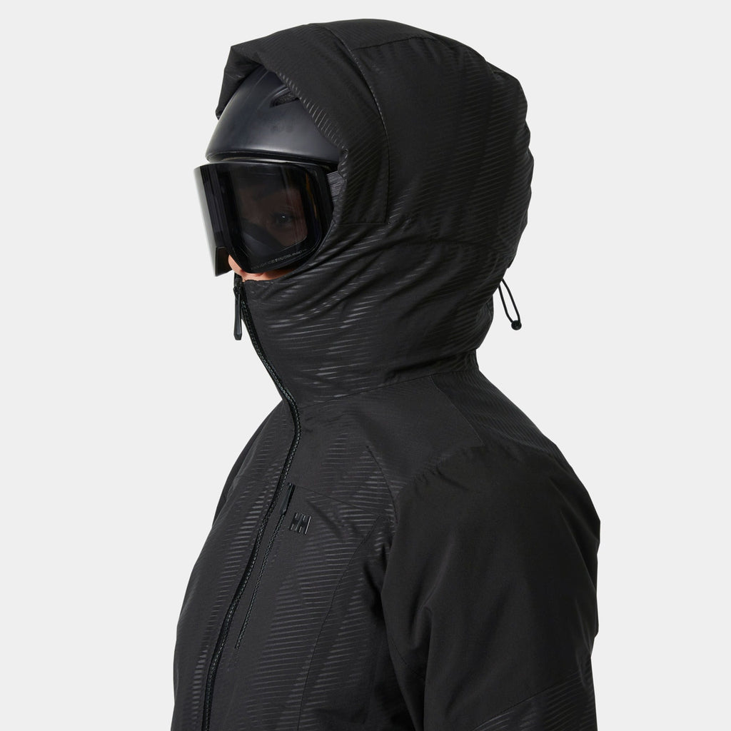 W VALDISERE 30 JACKET, BLACK EMBOS, L