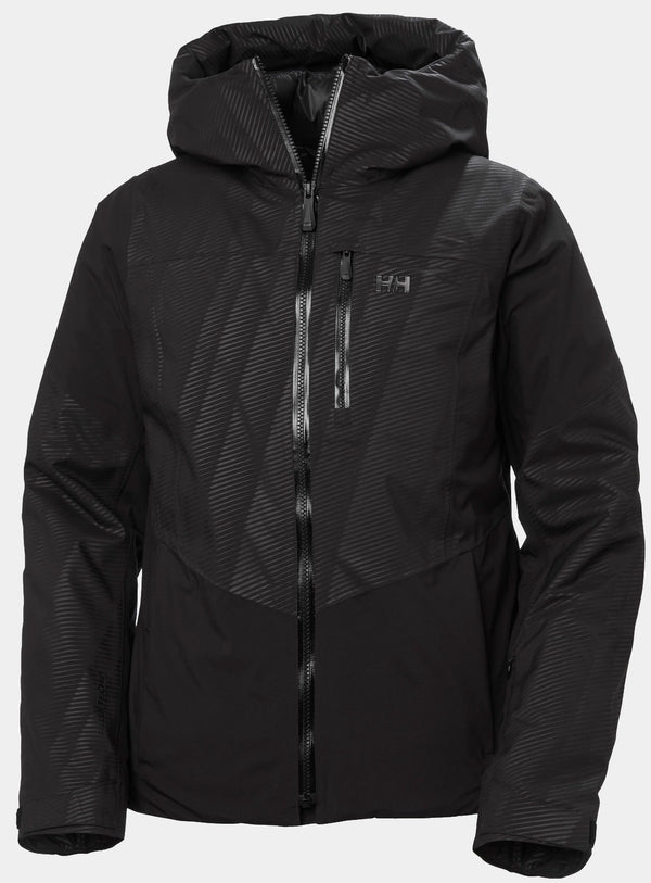 W VALDISERE 30 JACKET, BLACK EMBOS, L